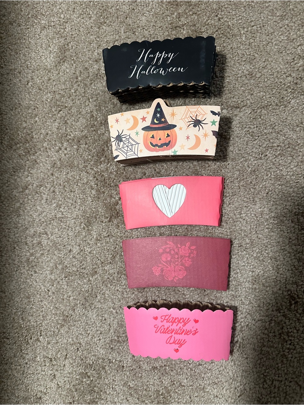 Assortment of coffee cup sleeves NWOT